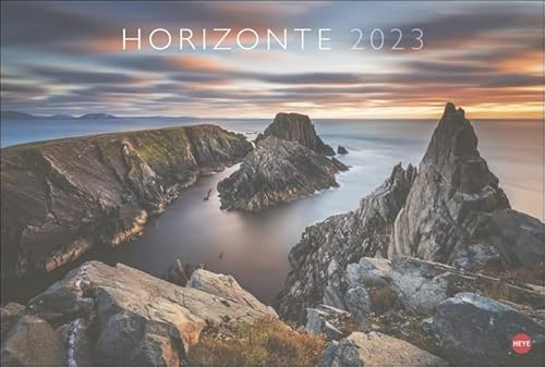 Horizonte - Kalender 2023 - Heye-Verlag - Fotokalender mit atemberaubenden Fotos - 58 cm x 39 cm von Harenberg