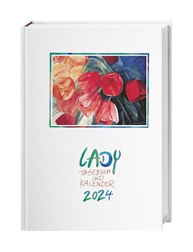 Lady Tagebuch und Kalender A5 - Kalender 2024 - Heye-Verlag - Taschenkalender mit viel Platz für Eintragungen - 15,2 cm x 21,5 cm von Harenberg