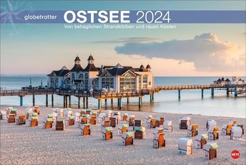 Ostsee Globetrotter - Kalender 2024 - Von behaglichen Strandkörben und raeun Küsten - Heye-Verlag - Wandkalender mit fantastischen Fotos - 58 cm x 39 cm von Harenberg