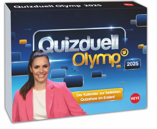 Quizduell Olymp - Tagesabreißkalender 2025 - Heye-Verlag - Tischkalender mit vielen Fragen aus der beliebten Quiz-Show - 14 cm x 11 cm von Harenberg