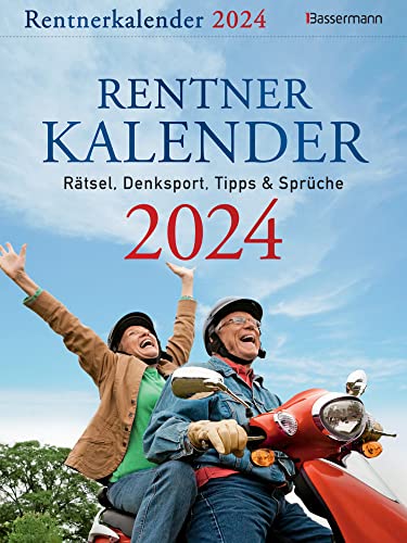 Rentnerkalender - Abreißkalender 2024 - Rätsel, Denksport, Tipps und Sprüche - Bassermann-Verlag - Wandkalender - 16,5 cm x 22 cm von Harenberg