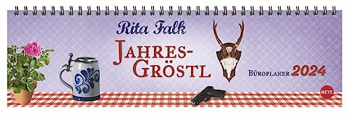 Rita Falk - Wochenquerplaner 2024 - Heye-Verlag - Tischkalender für die Fans von Kult-Kommissar Franz Eberhofer - 32,5 cm x 9,3 cm von Harenberg