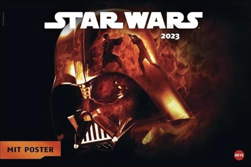 Star Wars XL Broschurkalender - Kalender 2023 - Heye-Verlag - Wandkalender mit Poster - 45 cm x 30 cm (offen 45 cm x 60 cm) von Harenberg