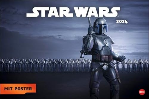 Star Wars XL Broschurkalender - Kalender 2024 - Heye-Verlag - Wandkalender mit Poster - 45 cm x 30 cm (offen 45 cm x 60 cm) von Harenberg