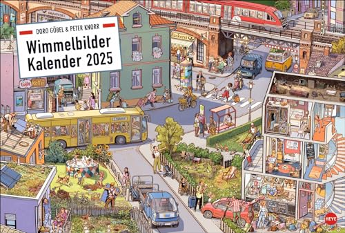 Wimmelbilder Kalender - Göbel & Knorr - Kalender 2025 - Heye-Verlag - Wandkalender mit preisgekrönten Illustrationen - 58 cm x 39 cm Wimmelbilder Kalender - Göbel & Knorr - Kalender 2025 - Heye-Verlag - Wandkalender mit preisgekrönten Illustrationen - 58 cm x 39 cm von Harenberg