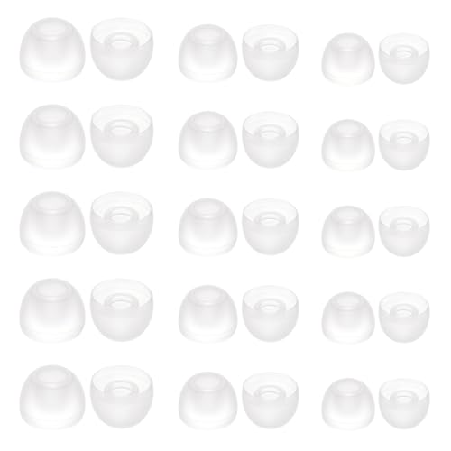 30 Stück Ersatz Ohrstöpsel Transparente Silikon Ohrhörer Ersatzstöpsel Komfort Ohrstöpsel Kompatibel mit den meisten in-Ear Kopfhörer (3 Größen) von Hariendny