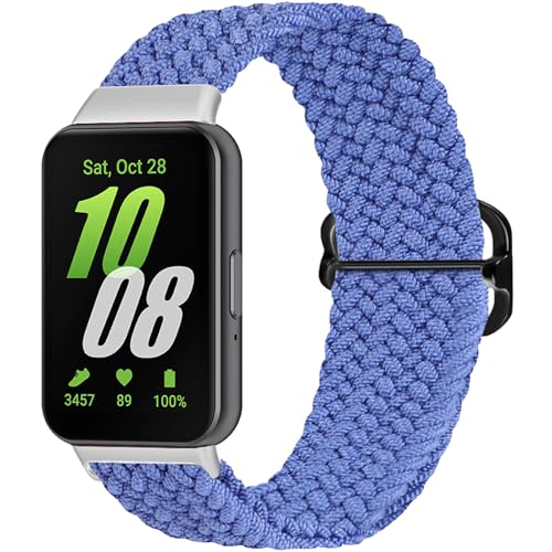 Harikiri Braided Armband mit Samsung Galaxy Fit 3,Elastische Sport Nylon Soloschlaufe Uhrenarmband für Samsung Galaxy Fit 3 SM-R390,Damen und Herren Harikiri Braided Armband mit Samsung Galaxy Fit 3,Elastische Sport Nylon Soloschlaufe Uhrenarmband für Samsung Galaxy Fit 3 SM-R390,Damen und Herren von Harikiri