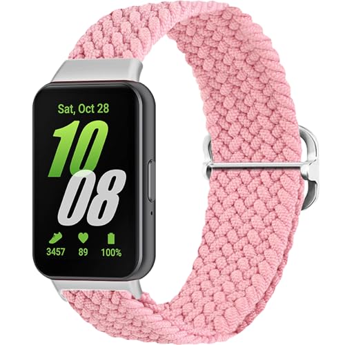 Harikiri Braided Armband mit Samsung Galaxy Fit 3,Elastische Sport Nylon Soloschlaufe Uhrenarmband für Samsung Galaxy Fit 3 SM-R390,Damen und Herren Harikiri Braided Armband mit Samsung Galaxy Fit 3,Elastische Sport Nylon Soloschlaufe Uhrenarmband für Samsung Galaxy Fit 3 SM-R390,Damen und Herren von Harikiri
