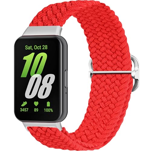 Harikiri Braided Armband mit Samsung Galaxy Fit 3,Elastische Sport Nylon Soloschlaufe Uhrenarmband für Samsung Galaxy Fit 3 SM-R390,Damen und Herren Harikiri Braided Armband mit Samsung Galaxy Fit 3,Elastische Sport Nylon Soloschlaufe Uhrenarmband für Samsung Galaxy Fit 3 SM-R390,Damen und Herren von Harikiri