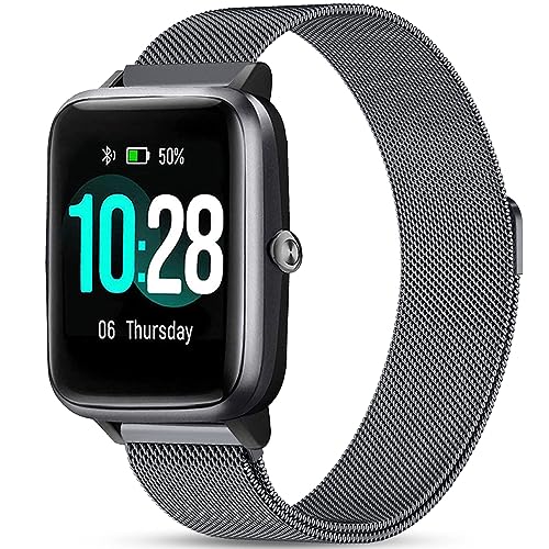 Harikiri Metall Armband mit Fitpolo H205L,19mm Ersatzarmband für GRV FC1,Hama 5910/4900,LETSACTIV ID205U,Vowtop ID205U,Veryfitpro 205/205L/205U/205G,Umidigi Uwatch3,Yamay fitness SW020/SW021/SW023 Harikiri Metall Armband mit Fitpolo H205L,19mm Ersatzarmband für GRV FC1,Hama 5910/4900,LETSACTIV ID205U,Vowtop ID205U,Veryfitpro 205/205L/205U/205G,Umidigi Uwatch3,Yamay fitness SW020/SW021/SW023 von Harikiri