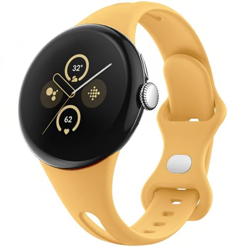 Harikiri Silikon Uhrenarmband mit Google Pixel Watch 3 41mm/2/1,Schlankes dünnes schmales Ersatz Sport Armband für Google Pixel Watch 3 41mm/2/1,Damen und Herren Harikiri Silikon Uhrenarmband mit Google Pixel Watch 3 41mm/2/1,Schlankes dünnes schmales Ersatz Sport Armband für Google Pixel Watch 3 41mm/2/1,Damen und Herren von Harikiri