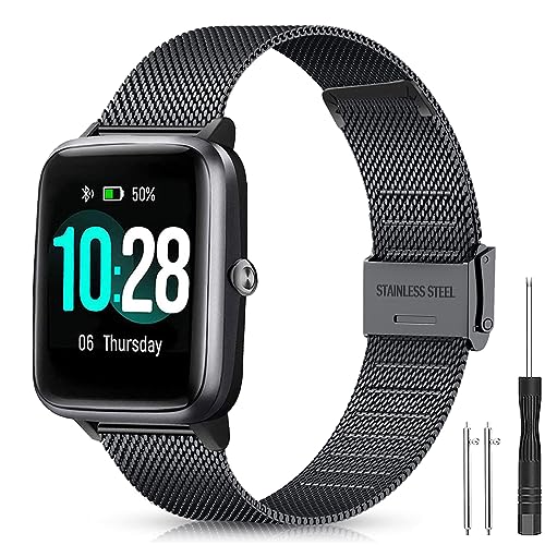 Harikiri Metall Armband mit Fitpolo H205L,19mm Ersatzarmband für GRV FC1,Hama 5910/4900,LETSACTIV ID205U,Vowtop ID205U,Veryfitpro 205/205L/205U/205G,Umidigi Uwatch3,Yamay fitness SW020/SW021/SW023 Harikiri Metall Armband mit Fitpolo H205L,19mm Ersatzarmband für GRV FC1,Hama 5910/4900,LETSACTIV ID205U,Vowtop ID205U,Veryfitpro 205/205L/205U/205G,Umidigi Uwatch3,Yamay fitness SW020/SW021/SW023 von Harikiri
