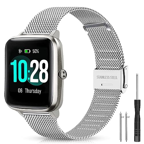 Harikiri Metall Armband mit Fitpolo H205L,19mm Ersatzarmband für GRV FC1,Hama 5910/4900,LETSACTIV ID205U,Vowtop ID205U,Veryfitpro 205/205L/205U/205G,Umidigi Uwatch3,Yamay fitness SW020/SW021/SW023 Harikiri Metall Armband mit Fitpolo H205L,19mm Ersatzarmband für GRV FC1,Hama 5910/4900,LETSACTIV ID205U,Vowtop ID205U,Veryfitpro 205/205L/205U/205G,Umidigi Uwatch3,Yamay fitness SW020/SW021/SW023 von Harikiri