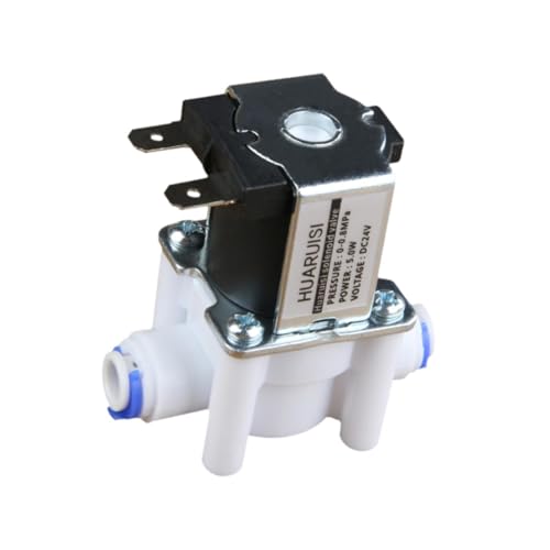 Harilla 1/4 Zoll DC 24 V Magnetventil, N/C normalerweise geschlossener Durchflussschalter, 5,0 W, 0,02 bis 0,8 MPa Druck für Ro-Umkehrosmose-Reinsystem Harilla 1/4 Zoll DC 24 V Magnetventil, N/C normalerweise geschlossener Durchflussschalter, 5,0 W, 0,02 bis 0,8 MPa Druck für Ro-Umkehrosmose-Reinsystem von Harilla