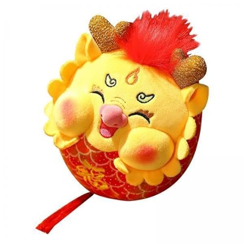 Harilla 5x Chinesisches Neujahrs Drachen Puppe, Plüsch Drachen Spielzeug, Kinder Drachen Jahres Puppe für, Büro, Schlafzimmer, Schlüsselanhänger, Wohnzimmer von Harilla