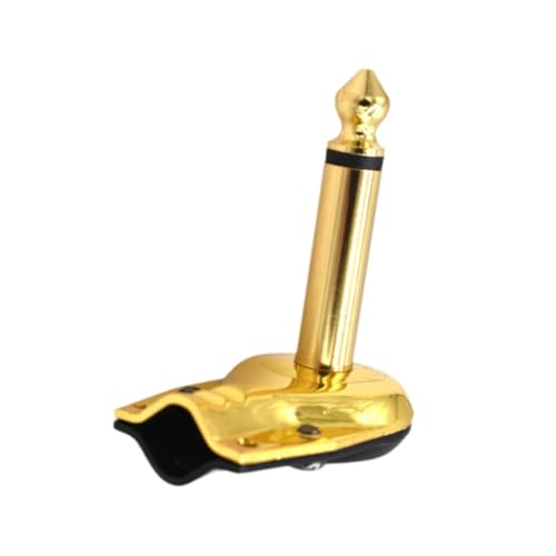 Harilla Gitarrenffekte Pedal Connector Audio Plug DIY Microfon Plug Connector 1/4 -Zoll, Golden von Harilla