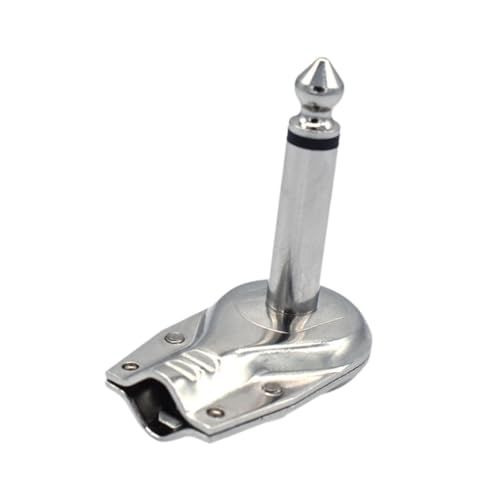 Harilla Gitarrenffekte Pedal Connector Audio Plug DIY Microfon Plug Connector 1/4 -Zoll, Silber Harilla Gitarrenffekte Pedal Connector Audio Plug DIY Microfon Plug Connector 1/4 -Zoll, Silber von Harilla