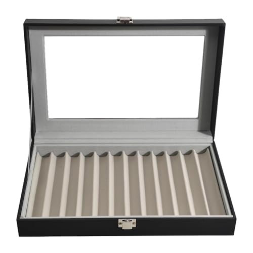 Harilla Stiftspeicher -Display -Box -Kollektion Kollektion mit klarem Deckelschmuck Organizer Sammler -Display -Hülle zum Geburtstag, 12 Gitter Harilla Stiftspeicher -Display -Box -Kollektion Kollektion mit klarem Deckelschmuck Organizer Sammler -Display -Hülle zum Geburtstag, 12 Gitter von Harilla