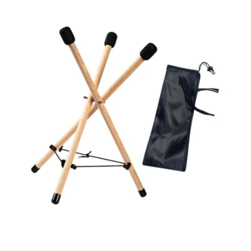 Harilla Triangle Handpan Trommelhalterung Drum Ständer Anti -Slip -Holzverstellbares Trommelhalterstativ für Partys Camping, L von Harilla