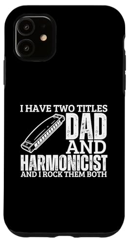 Harmonicist And Dad Proud Funny Men Mundharmonika Hülle für iPhone 11 von Harmonica Gifts And Accessories For Harmonicists