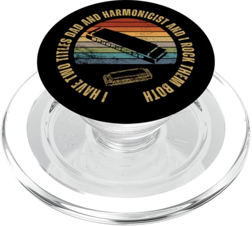 Harmonicist And Dad Proud Funny Men Mundharmonika PopSockets PopGrip für MagSafe Harmonicist And Dad Proud Funny Men Mundharmonika PopSockets PopGrip für MagSafe von Harmonica Gifts And Accessories For Harmonicists