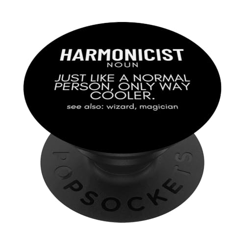 Harmonicist Definition Stolzer Lustiger Mundharmonika-Spieler PopSockets Klebender PopGrip Harmonicist Definition Stolzer Lustiger Mundharmonika-Spieler PopSockets Klebender PopGrip von Harmonica Gifts And Accessories For Harmonicists