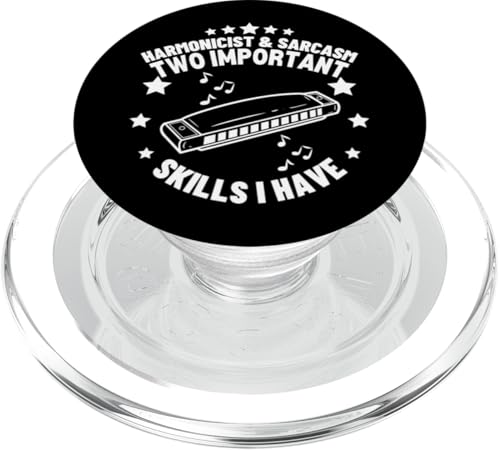 Harmonikaspieler und Sarkasmus Lustiger Mundharmonikaspieler PopSockets PopGrip für MagSafe von Harmonica Gifts And Accessories For Harmonicists