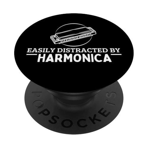 Leicht abgelenkt von Mundharmonika, lustiger Mundharmoniker PopSockets Klebender PopGrip Leicht abgelenkt von Mundharmonika, lustiger Mundharmoniker PopSockets Klebender PopGrip von Harmonica Gifts And Accessories For Harmonicists