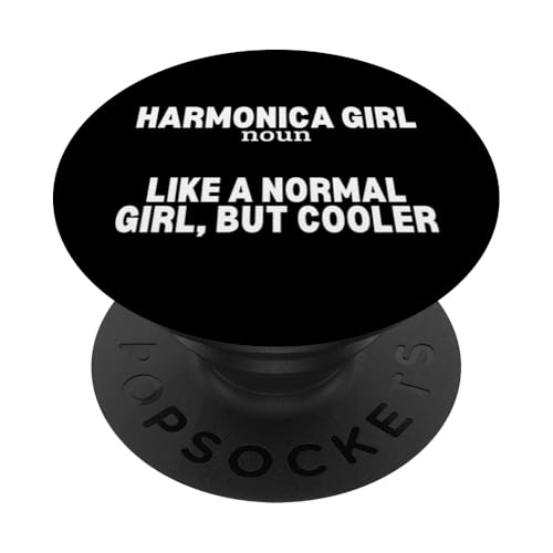 Mundharmonika Mädchen Definition Lustige Frauen Harmonikist PopSockets Klebender PopGrip von Harmonica Gifts And Accessories For Harmonicists