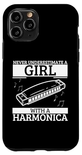Unterschätzen Sie nie ein Mädchen mit einem Mundharmonika-Mundharmoniker Hülle für iPhone 11 Pro Unterschätzen Sie nie ein Mädchen mit einem Mundharmonika-Mundharmoniker Hülle für iPhone 11 Pro von Harmonica Gifts And Accessories For Harmonicists