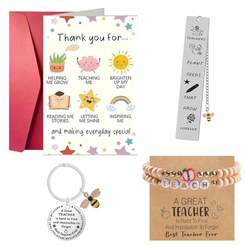 Lehrergeschenke Dankeschön Geschenk für Frauen Männer, Personalisiertes Bestes Lehrer-Geschenk mit Karte Schlüsselanhänger Lesezeichen für Lehrertag Weihnachten Ende des Jahres Ruhestand Geburtstag Lehrergeschenke Dankeschön Geschenk für Frauen Männer, Personalisiertes Bestes Lehrer-Geschenk mit Karte Schlüsselanhänger Lesezeichen für Lehrertag Weihnachten Ende des Jahres Ruhestand Geburtstag von HarnyLoom