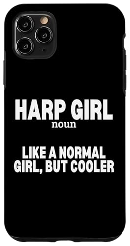 Harfe Mädchen Definition Lustige Frauen Harfenist Hülle für iPhone 11 Pro Max von Harp Music Designs For Harp Players