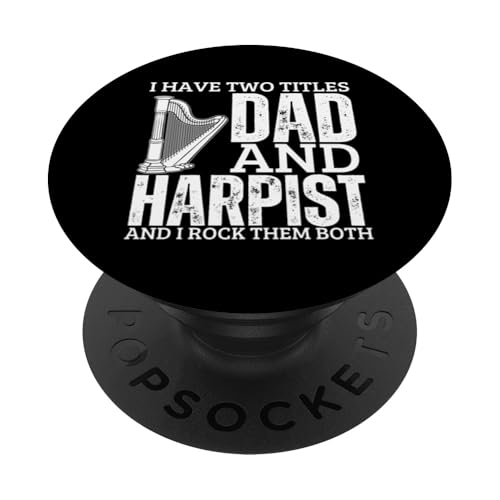 Harfenist And Dad Proud Lustige Männerharfe PopSockets Klebender PopGrip Harfenist And Dad Proud Lustige Männerharfe PopSockets Klebender PopGrip von Harp Music Designs For Harp Players