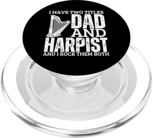 Harfenist And Dad Proud Lustige Männerharfe PopSockets PopGrip für MagSafe Harfenist And Dad Proud Lustige Männerharfe PopSockets PopGrip für MagSafe von Harp Music Designs For Harp Players