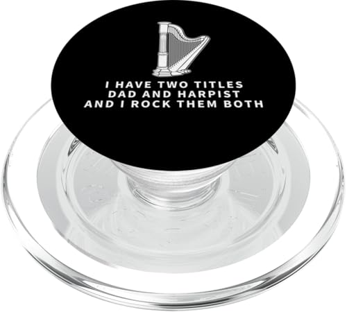 Harfenist And Dad Proud Lustige Männerharfe PopSockets PopGrip für MagSafe Harfenist And Dad Proud Lustige Männerharfe PopSockets PopGrip für MagSafe von Harp Music Designs For Harp Players