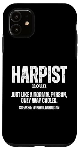 Harfenist Definition Harfe Stolzer lustiger Harfenspieler Hülle für iPhone 11 Harfenist Definition Harfe Stolzer lustiger Harfenspieler Hülle für iPhone 11 von Harp Music Designs For Harp Players