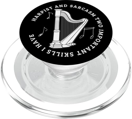 Harfenist und Sarkasmus Lustiger Harfenspieler PopSockets PopGrip für MagSafe Harfenist und Sarkasmus Lustiger Harfenspieler PopSockets PopGrip für MagSafe von Harp Music Designs For Harp Players