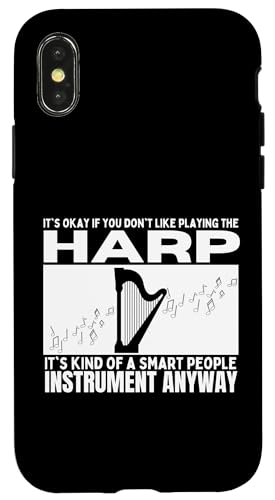 Harp Is For Smart People Lustige Harfenistin Hülle für iPhone X/XS Harp Is For Smart People Lustige Harfenistin Hülle für iPhone X/XS von Harp Music Designs For Harp Players