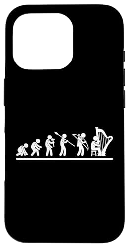 Harpist Evolution Harp Herren Lustiger Harfenspieler Hülle für iPhone 16 Pro Harpist Evolution Harp Herren Lustiger Harfenspieler Hülle für iPhone 16 Pro von Harp Music Designs For Harp Players