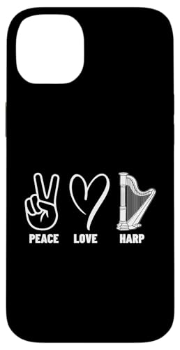 Harpist Peace Love Harp Stolz Männer Frauen Harfenspieler Hülle für iPhone 14 Plus von Harp Music Designs For Harp Players