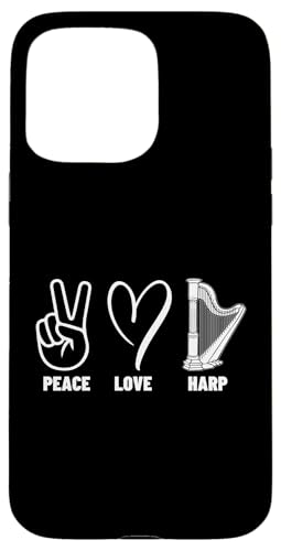 Harpist Peace Love Harp Stolz Männer Frauen Harfenspieler Hülle für iPhone 15 Pro Max Harpist Peace Love Harp Stolz Männer Frauen Harfenspieler Hülle für iPhone 15 Pro Max von Harp Music Designs For Harp Players