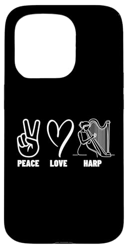 Harpist Peace Love Harp Stolz Männer Frauen Harfenspieler Hülle für iPhone 15 Pro Harpist Peace Love Harp Stolz Männer Frauen Harfenspieler Hülle für iPhone 15 Pro von Harp Music Designs For Harp Players