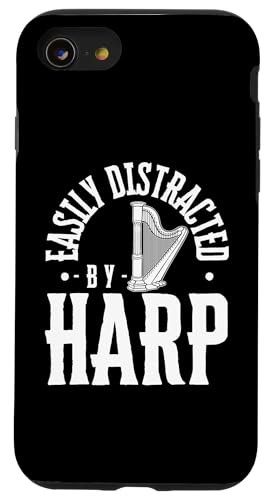 Leicht abgelenkt von Harfe Lustige Harfenistin Hülle für iPhone SE (2020) / 7 / 8 von Harp Music Designs For Harp Players