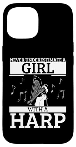 Never Underestimate A Girl With A Harp Funny Women Harfenist Hülle für iPhone 15 Never Underestimate A Girl With A Harp Funny Women Harfenist Hülle für iPhone 15 von Harp Music Designs For Harp Players