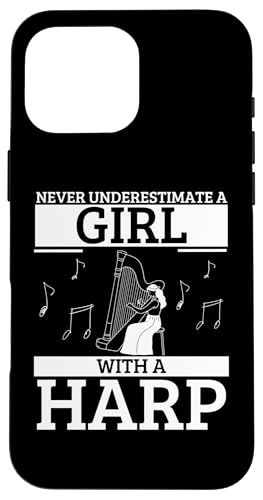 Never Underestimate A Girl With A Harp Funny Women Harfenist Hülle für iPhone 16 Pro Max Never Underestimate A Girl With A Harp Funny Women Harfenist Hülle für iPhone 16 Pro Max von Harp Music Designs For Harp Players