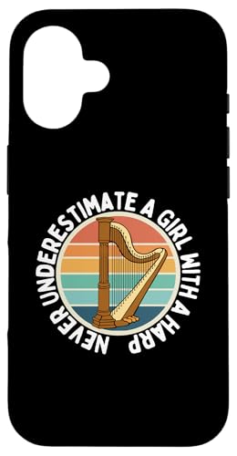 Never Underestimate A Girl With A Harp Funny Women Harfenist Hülle für iPhone 16 Never Underestimate A Girl With A Harp Funny Women Harfenist Hülle für iPhone 16 von Harp Music Designs For Harp Players