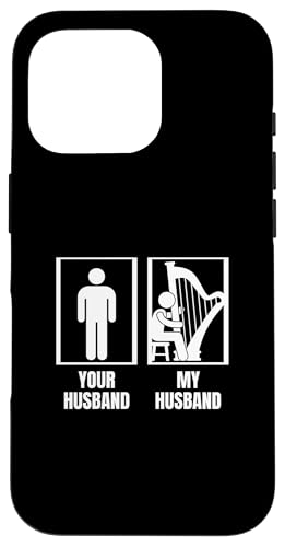 Your Husband My Husband Harp Wife Funny Harfenist Hülle für iPhone 16 Pro Your Husband My Husband Harp Wife Funny Harfenist Hülle für iPhone 16 Pro von Harp Music Designs For Harp Players