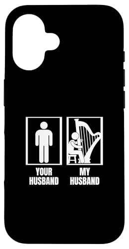 Your Husband My Husband Harp Wife Funny Harfenist Hülle für iPhone 16 Your Husband My Husband Harp Wife Funny Harfenist Hülle für iPhone 16 von Harp Music Designs For Harp Players