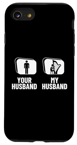 Your Husband My Husband Harp Wife Funny Harfenist Hülle für iPhone SE (2020) / 7 / 8 von Harp Music Designs For Harp Players