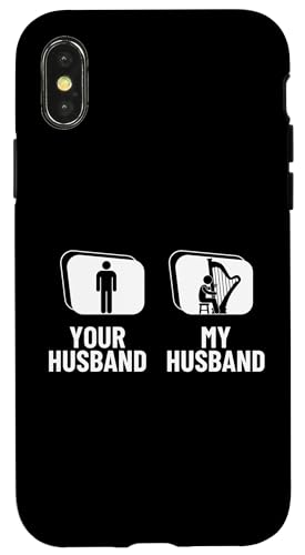 Your Husband My Husband Harp Wife Funny Harfenist Hülle für iPhone X/XS Your Husband My Husband Harp Wife Funny Harfenist Hülle für iPhone X/XS von Harp Music Designs For Harp Players